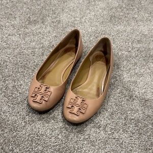 Tory Burch Blush Loafers with Logo Detail